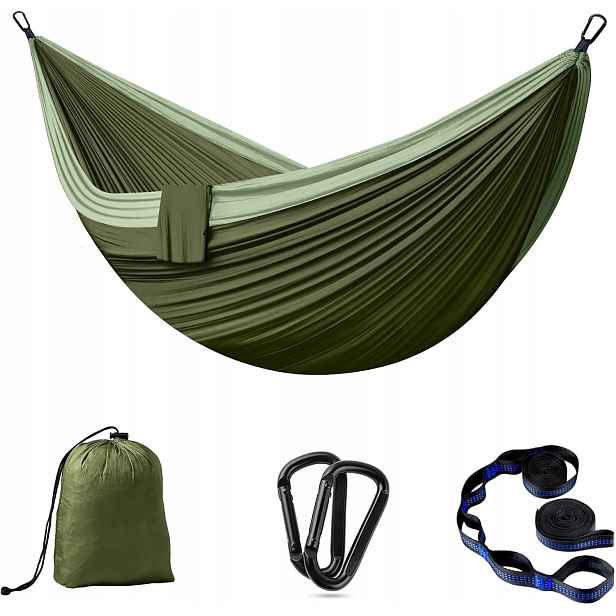 Turistická Hamaka Dvoupostelová 300 Kg 300X200 CM