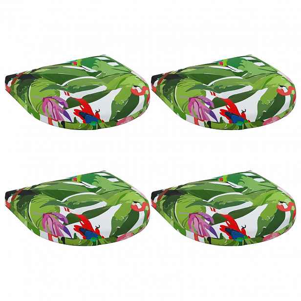 vidaXL Polstry ve 4 kusech 4 ks 100% polyester Vícebarevný