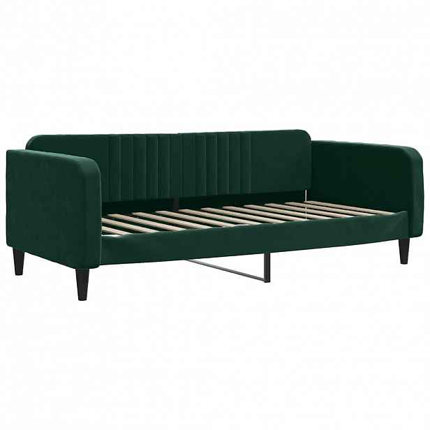 vidaXL Válenda tmavě zelená 90 x 200 cm samet