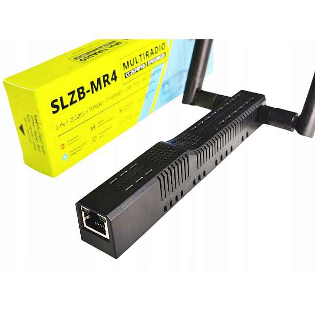 Adaptér SLZB-MR4U ZigBee Thread CC2674P10 EFR32MG26 PoE Usb WiFi ESP32 Lan