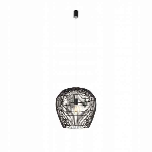 Černá závěsná lampa Haiti moderní nad jídelní stůl Nowodvorski