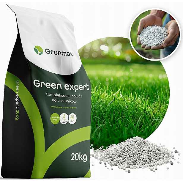 Grunmax Green expert Jarní hnojivo pro Trávy, trávník, Premium 20 kg