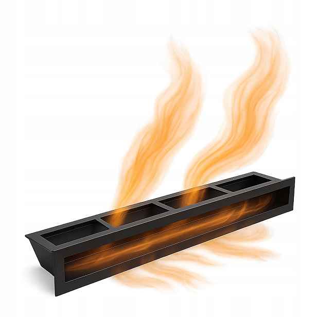 Krbová mřížka 800x60 mm ventilační Modern Luft Černá 80x6 cm Loft