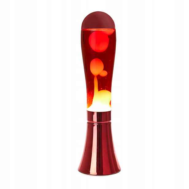 Lampa Lawa Lampa Lava 45 cm Červená síťová magma