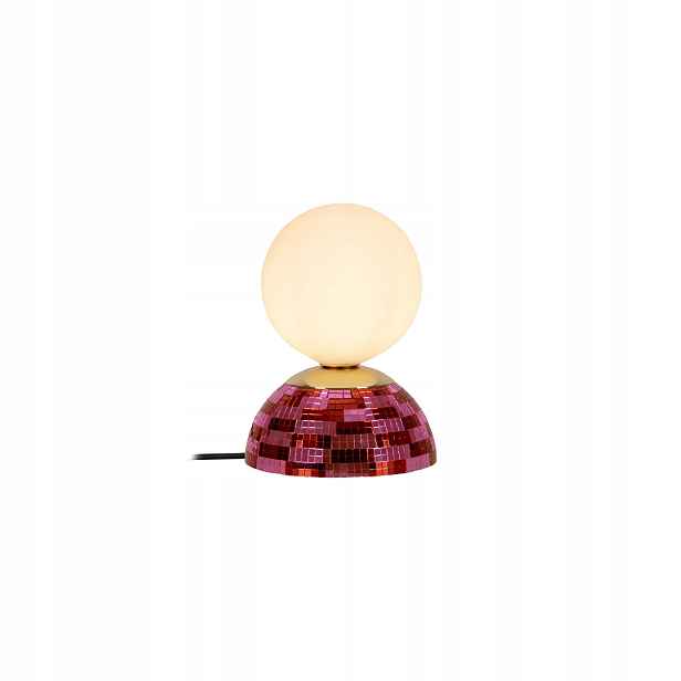 Lucide Glitzer retro stolní lampa růžová G9 1x5W IP20