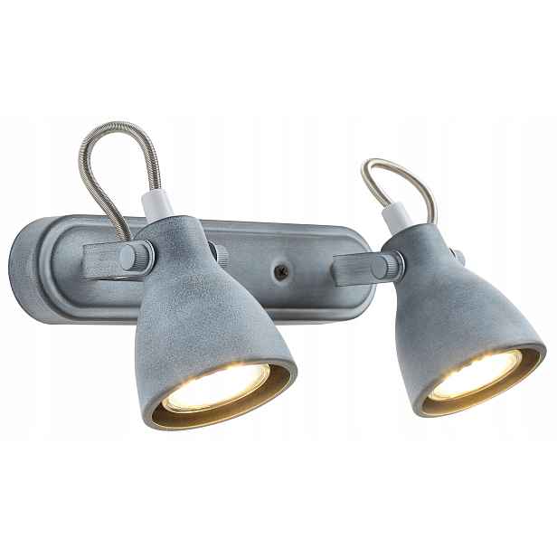 Nástěnná a stropní lampa šedá 2XGU10 Ash Candellux