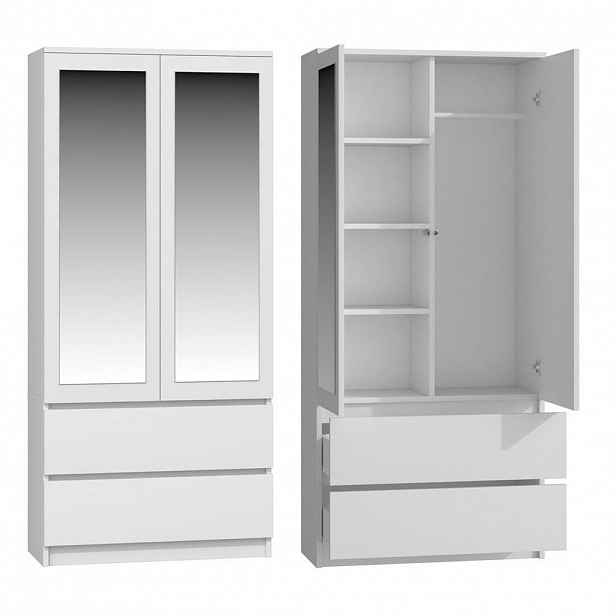 RAUMHIRSCH FURNITURE ŠATNÍK Bílá 90/180/50