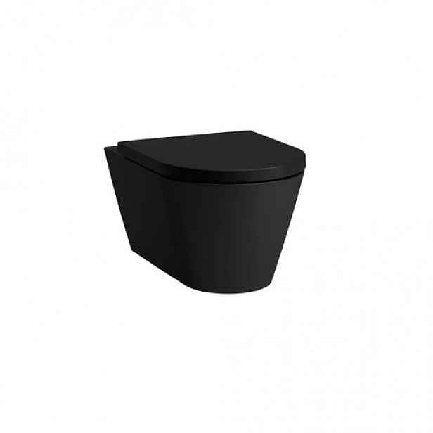 Wc závěsné Laufen Kartell černá mat zadní odpad H8213317160001