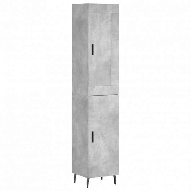 vidaXL Skříň highboard betonově šedá 34,5x34x180 cm kompozitní dřevo