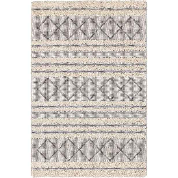 Krémový koberec typu sisal, plochý na terasu, vnější vnitřní rozměr 120x170