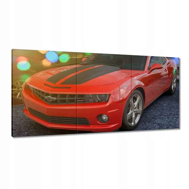 Obrazy 120x60 Chevy Camaro Ss Červené