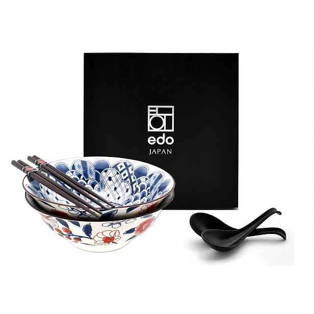 Sada 2 misek s lžícemi a hůlkami Ramen Botanica Keshinom 1000 ml