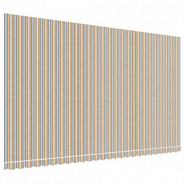 vidaXL Náhradní plachta na markýzu vícebarevná 600 x 350 cm polyesterová