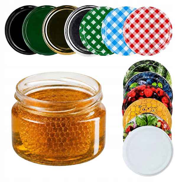 20 x Sklenička 250 ml Sklenice Na Med Zavařeniny Skleněná Na Svíčky Šroubovací FI82