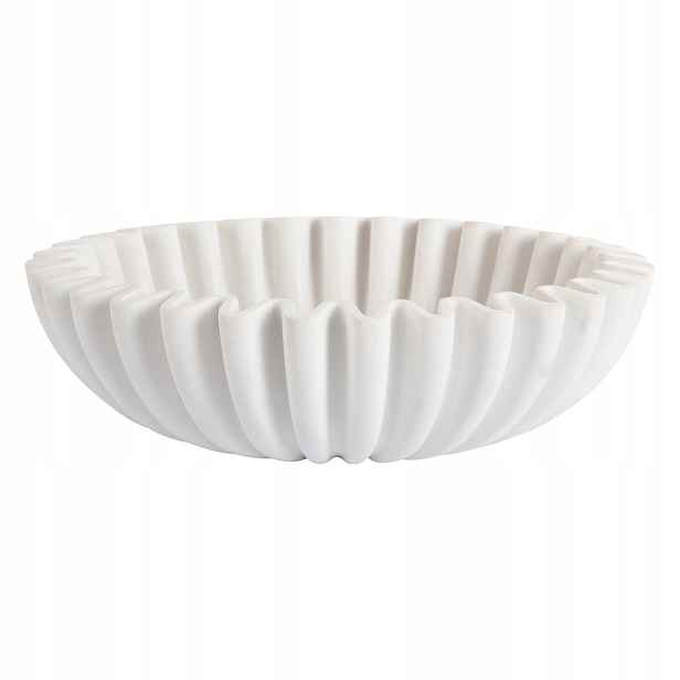 Dekorační mísa Wave, Ø 20 cm, bílá