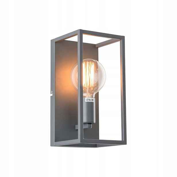 Nástěnná lampa Šedá Industriální lampa E27 IP20 Kovová Sigalo Italux