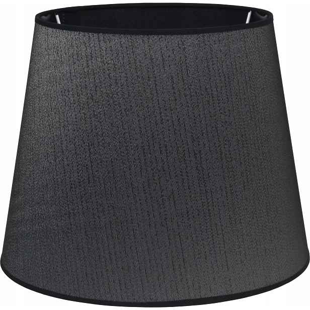 Stínidlo kuželové černé stříbrné 28/38/31 cm pro závěsnou lampu s objímkou E27