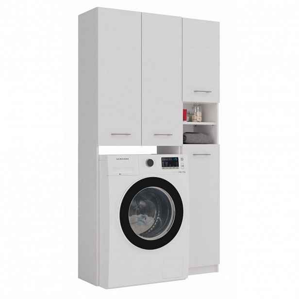 RAUMHIRSCH FURNITURE SKŘÍŇ NA PRAČKU Sada koupelnových skříněk bílá 96/180/30