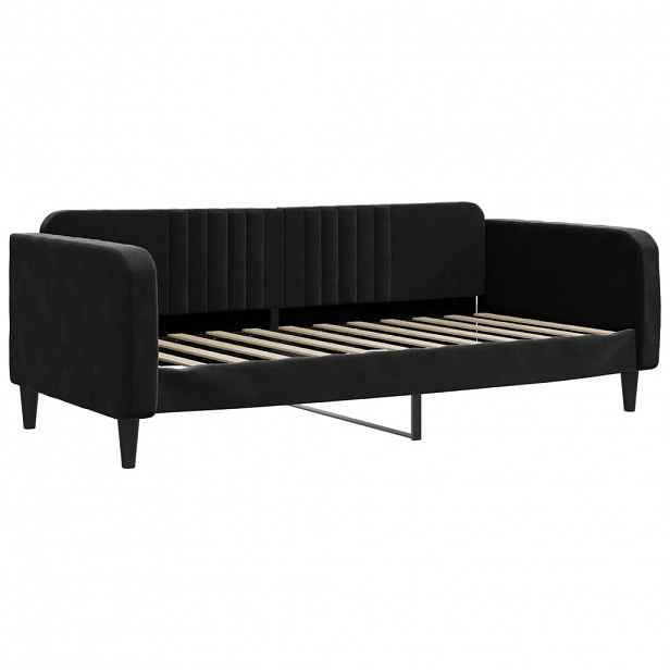 vidaXL Válenda černá 90 x 200 cm samet
