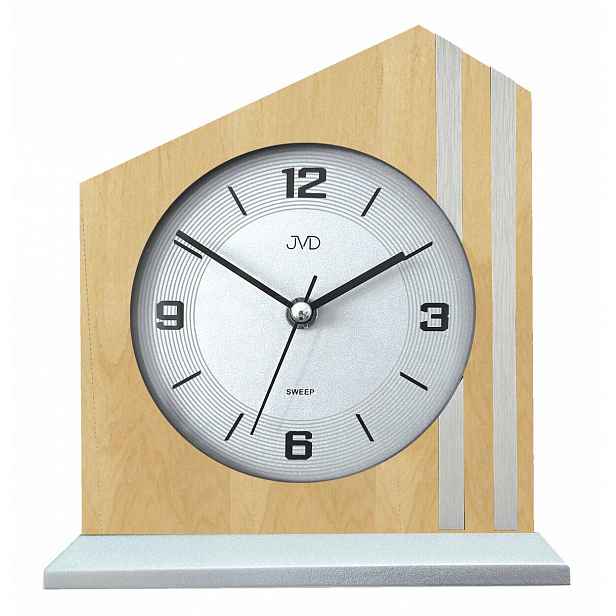 Dřevěný Světle Hnědý Tichý Krbový Hodinový Stroj Jvd HS24014.68 18 x 20 cm