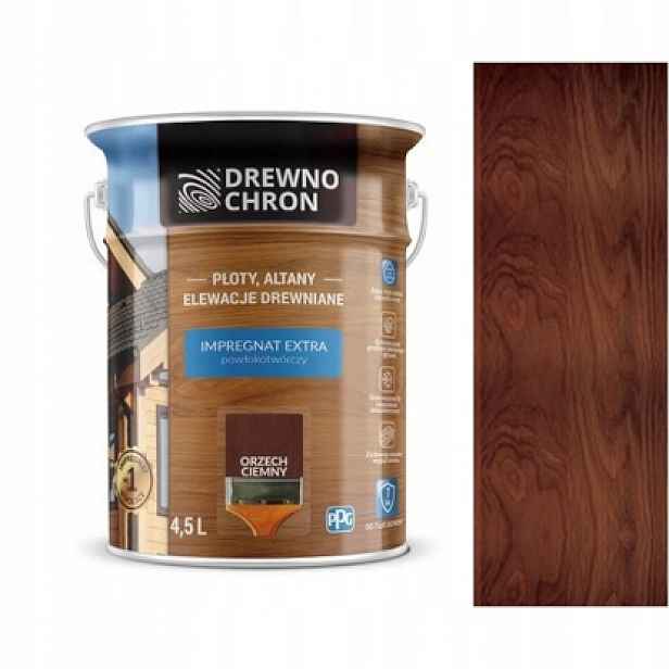 Drewnochron Impregnace Extra 4,5 L Ořech Tmavý