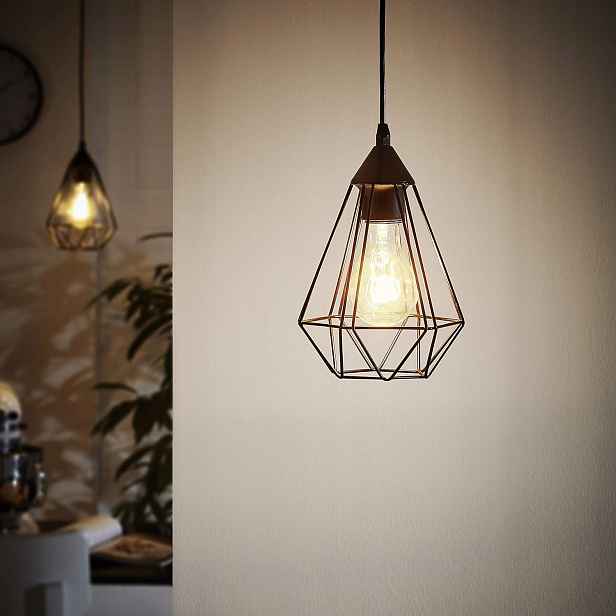 Jednoohnisková závěsná lampa ve vintage retro stylu