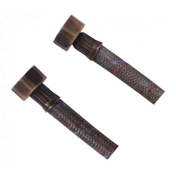 SAPHO - Flexibilní nerezová hadice FxF 1/2"x1/2", 40cm, bronz 33413