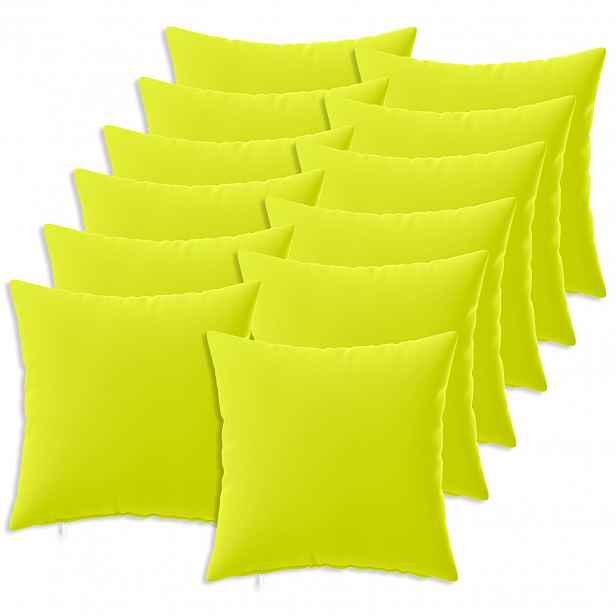 vidaXL Povlak na polštář 12 pcs HEERLEN Jasně zelená 50 x 50 cm
