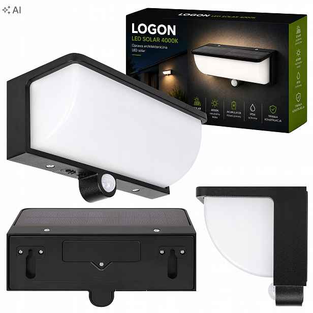 Venkovní solární svítidlo Led zahradní lampa Senzor Pohybu fasádní