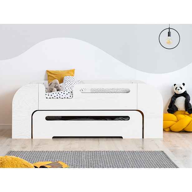 ADEKO Dětská postel s šuplíkem KOSMOS bílá rozměr lůžka: 70 x 160 cm