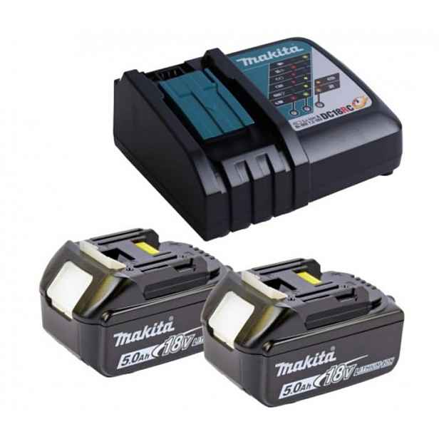 Makita Nabíječka DC18RC akumulátor 2 x BL1850B