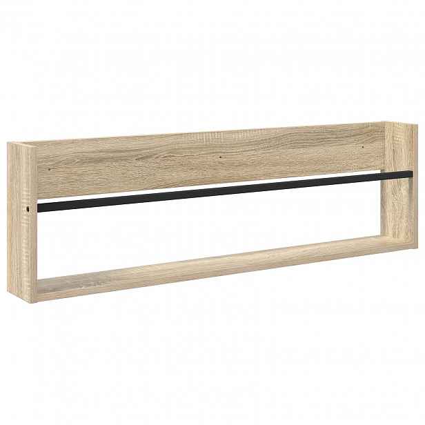 vidaXL Regál na časopisy Sonoma dub 100 x 12 x 30 cm Kompozitní dřevo