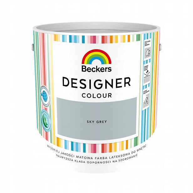 Beckers Designer Colour 2,5L Matná Barva Sky Grey (šedomodrá)
