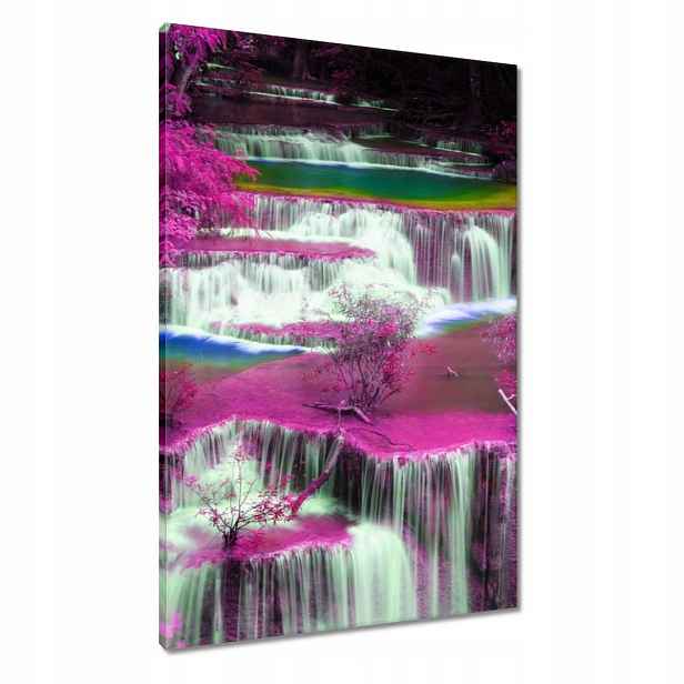 Obrazy 60x90 Fialový vodopád