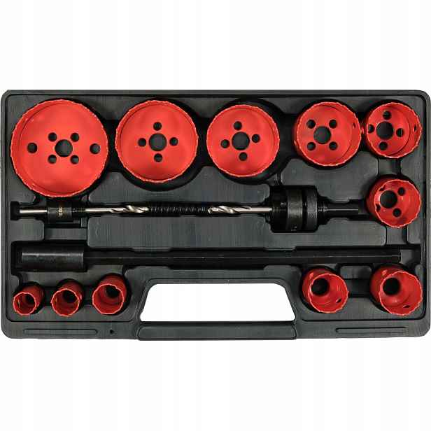 Bimetalové Děrovačky 15 Ks 19-76 MM Pro Kov Z Pvc Yato