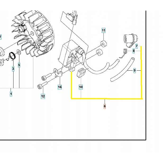 Modul zapalování pily Husqvarna T525 587874902
