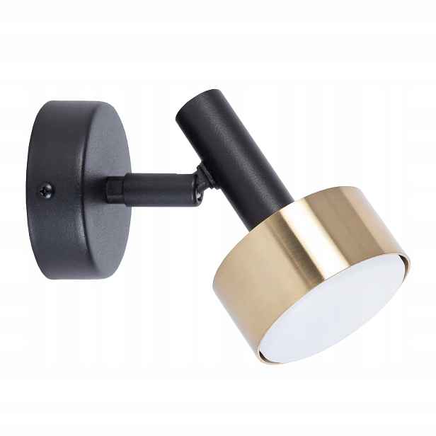 Nástěnná lampa Stamp Sigma Lighting Černá-Zlatá Pohyblivý reflektor