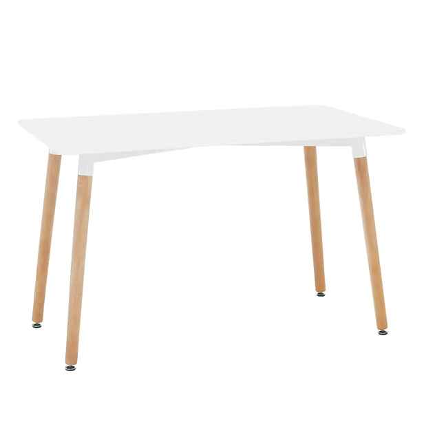 Tempo Kondela Jídelní stůl DIDIER 5 NEW 120x80 cm - bílá/buk