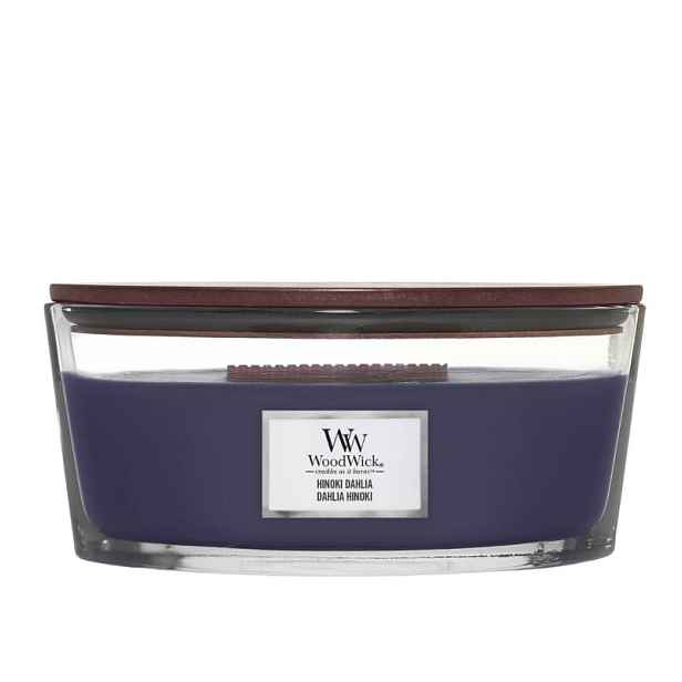 Velká svíčka Woodwick Elipse Hinoki Dahlia 453 g