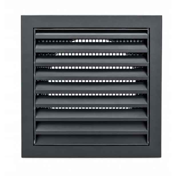 Ventilační Mřížka Przybysz 100 mm Čtvercová Černá matná Síť do kanálu