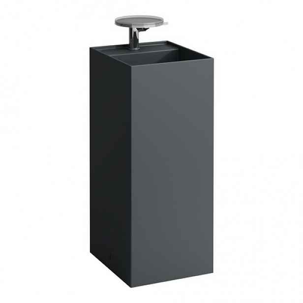 Volně stojící umyvadlo Laufen Kartell 37,5x43,5 cm černá mat bez přepadu H8113317581111