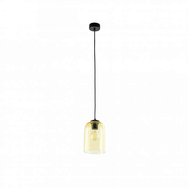 Závěsná lampa Molly černá žlutá 1xE27 Moderní Kancelářské Osvětlení