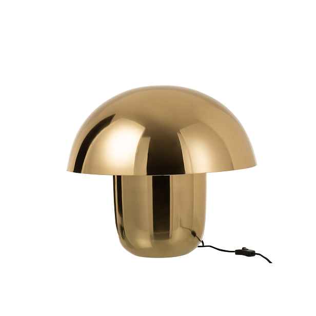 Zlatá kovová stolní lampa Mushroom Large - Ø 50*45cm J-Line by Jolipa