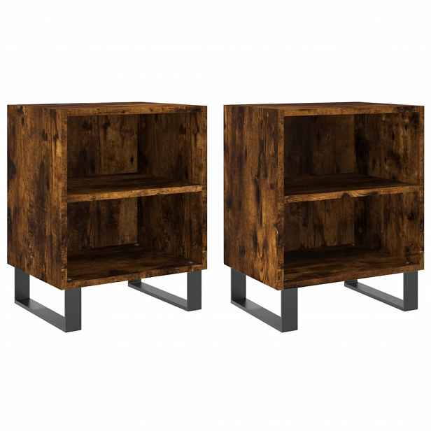 vidaXL Noční stolky 2 ks kouřový dub 40 x 30 x 50 cm kompozitní dřevo