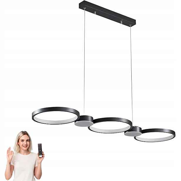 stropní svítidlo Led Stropní Svítidlo , Závěsné Lustr, 3 Barvy Dálkový Ovladač Ovládání, Černobílé