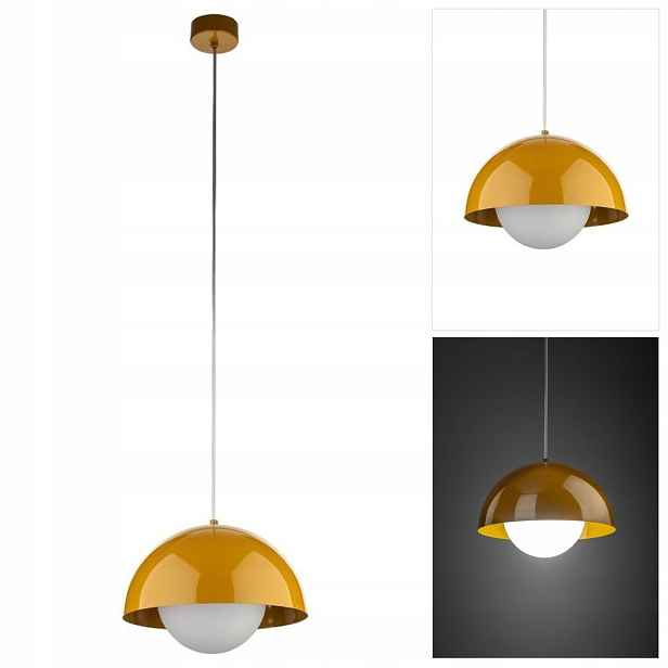 Závěsná lampa Bono zlatá, moderní design nad barem v kuchyni Tk Lighting