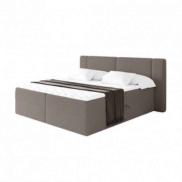 ALTDECOR POSTEL boxspring s matrací H4 - EVON - 180x200 cm Hnědá