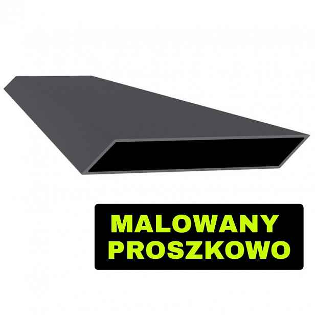 Hliníkový profil Romb 140x20 Práškově Lakovaný 1300 mm