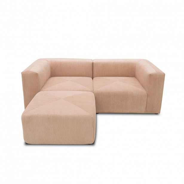 MID.YOU ROHOVÁ SEDAČKA, textil, růžová, barva růžového zlata