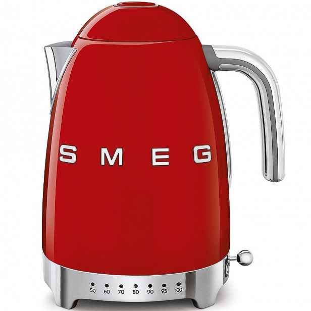 Smeg Rychlovarná konvice 50´s Retro Style, s regulací teploty, červená KLF04RDEU